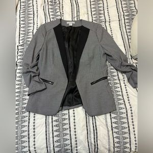 Gray H&M Blazer with Shoulder Pads